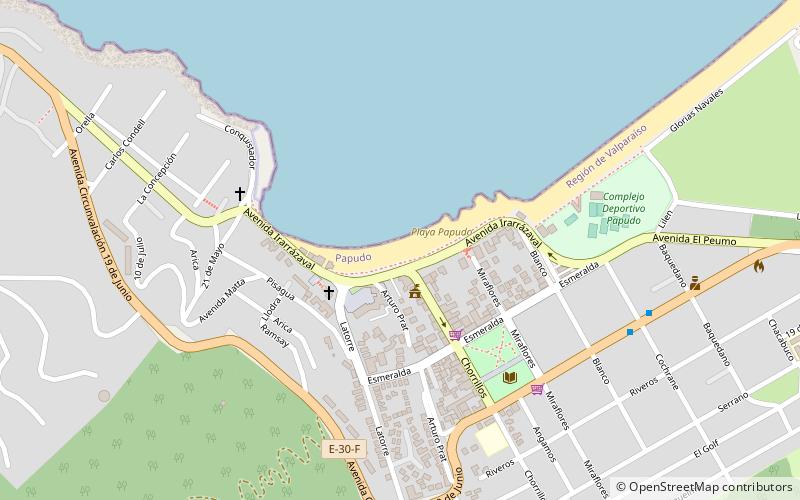 Playa Papudo location map
