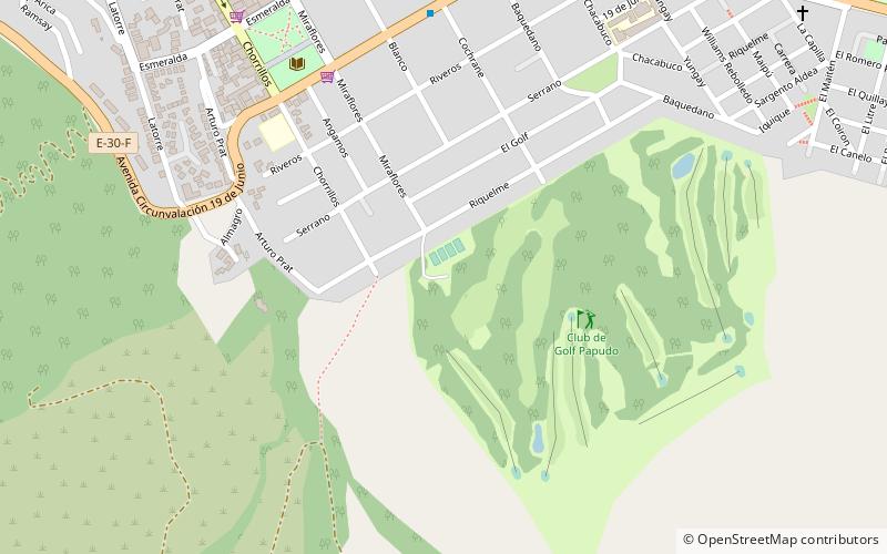 club de golf papudo location map
