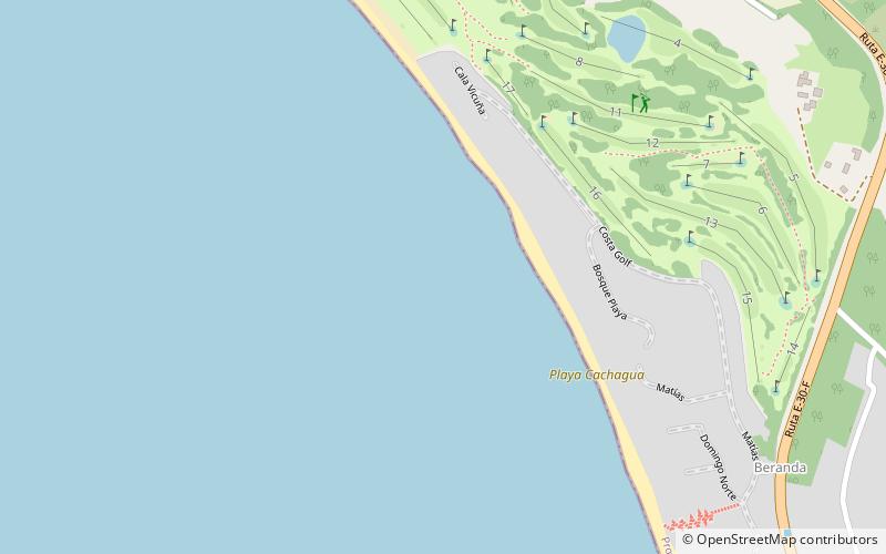 playa cachagua location map