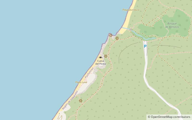 playa luna location map