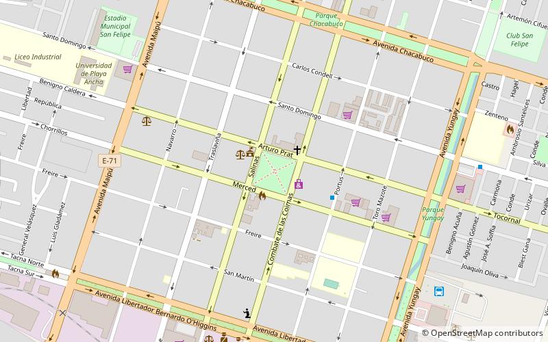 plaza de armas san felipe location map