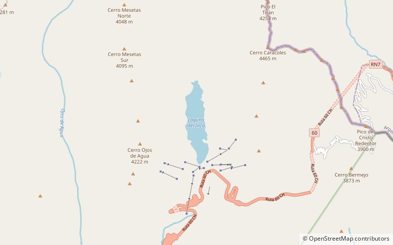 Laguna del Inca location map