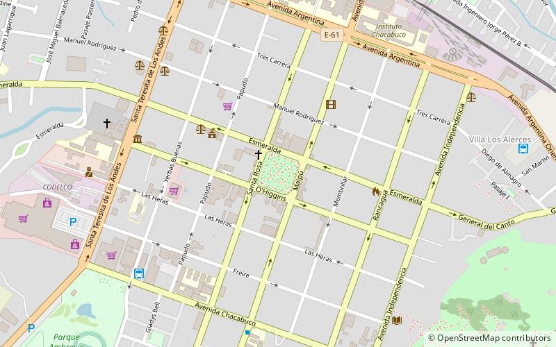 plaza de armas de los andes location map