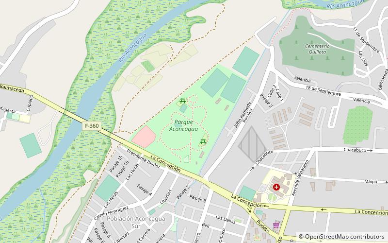 parque aconcagua quillota location map