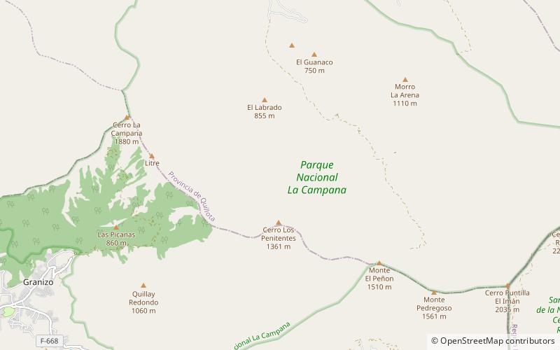Cerro La Campana location map
