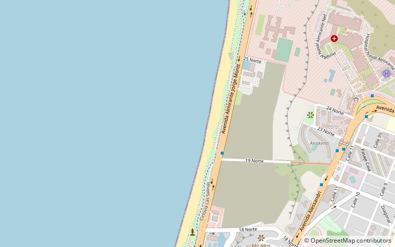 playa del deporte vina del mar location map