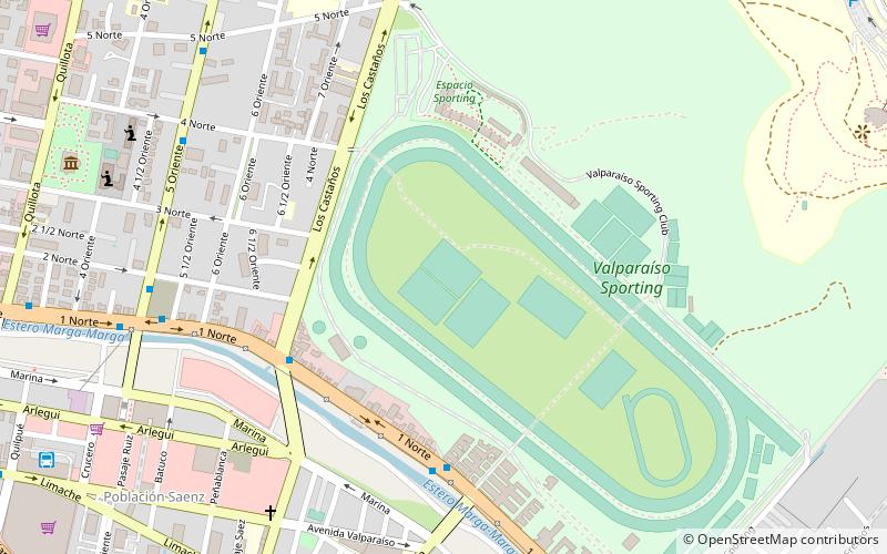 Valparaíso Sporting location map