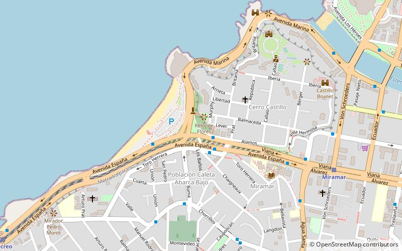 Reloj de Flores location map