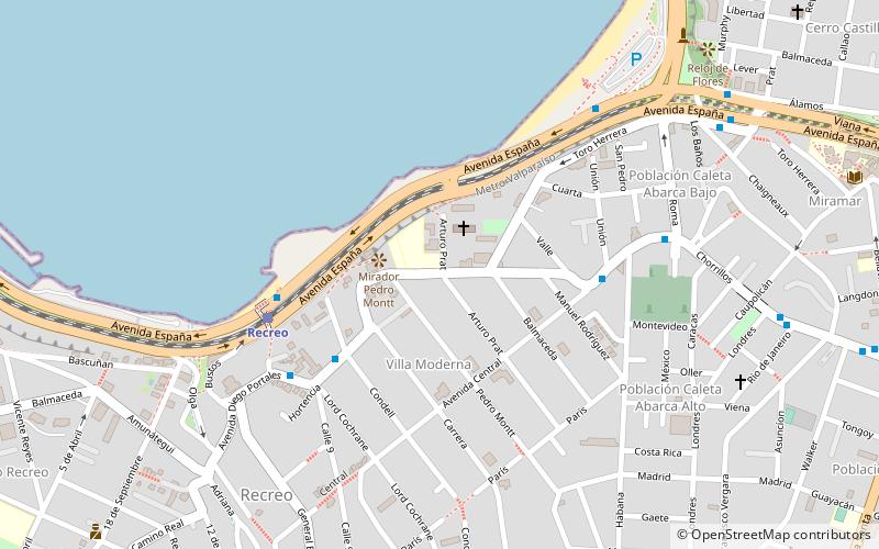 Muros que miran al mar location map