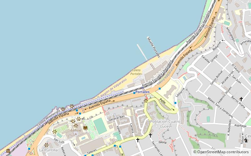 caleta portales valparaiso location map