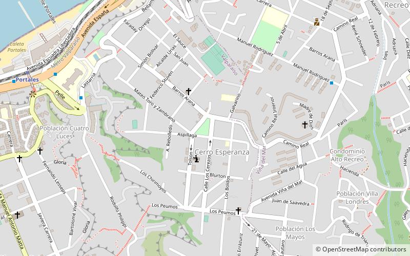 plaza esperanza valparaiso location map