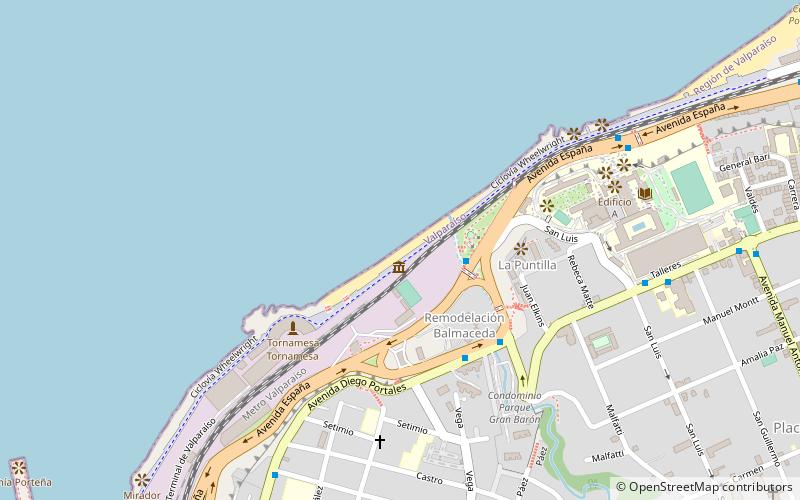 playa los placeres valparaiso location map