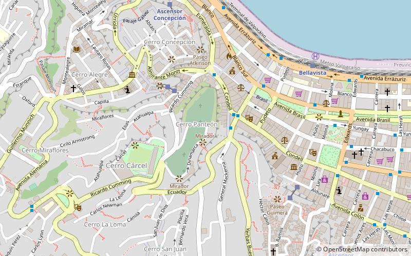 Cerro Panteón location map