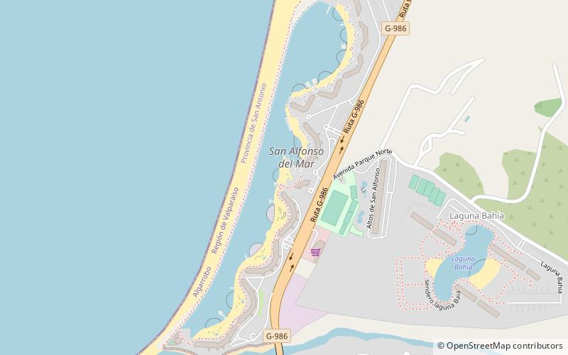 San Alfonso del Mar location map