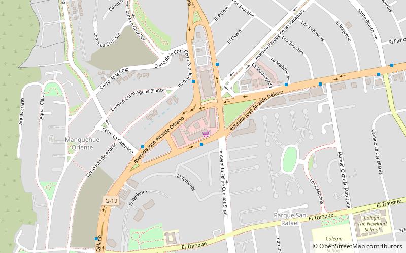 mall vivo los trapenses santiago location map