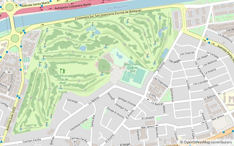sport frances club de golf santiago location map