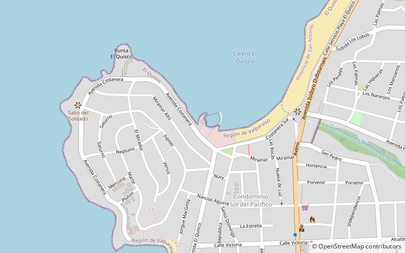 club de yates el quisco location map