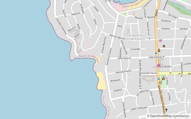 playa hanga roa el quisco location map