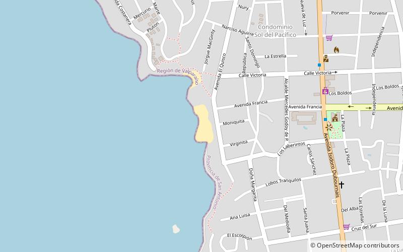 Playa Las Conchitas location map
