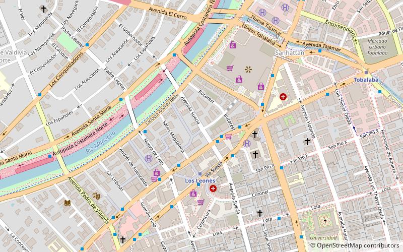 barrio suecia santiago de chile location map