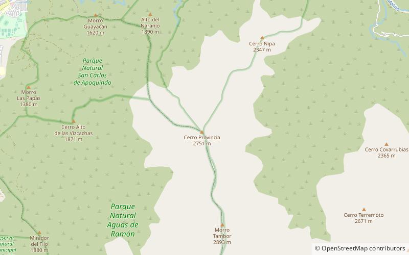 Cerro Provincia location map