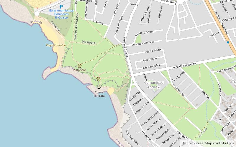 minima catedral isla negra location map