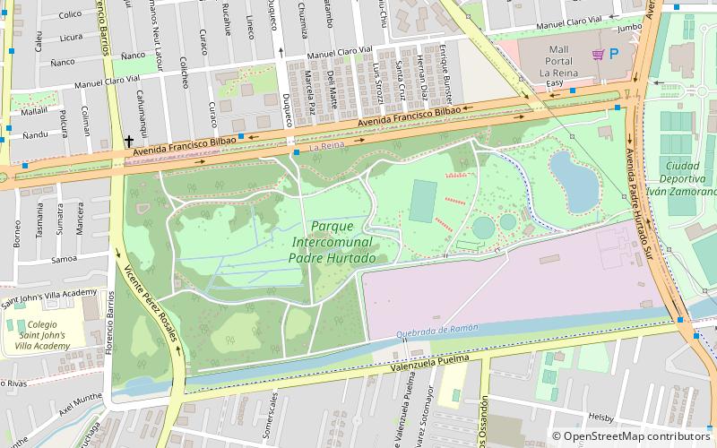 parque padre hurtado santiago location map