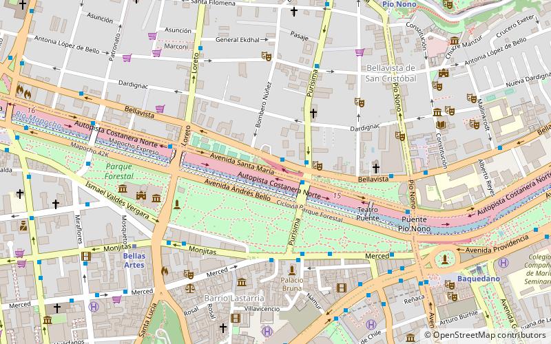 Santiago Street Circuit location map