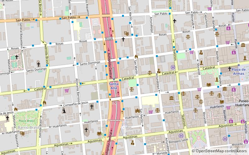 Metro Santa Ana location map