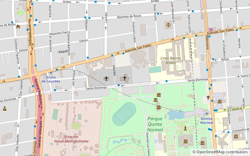 Basilica of Lourdes location map