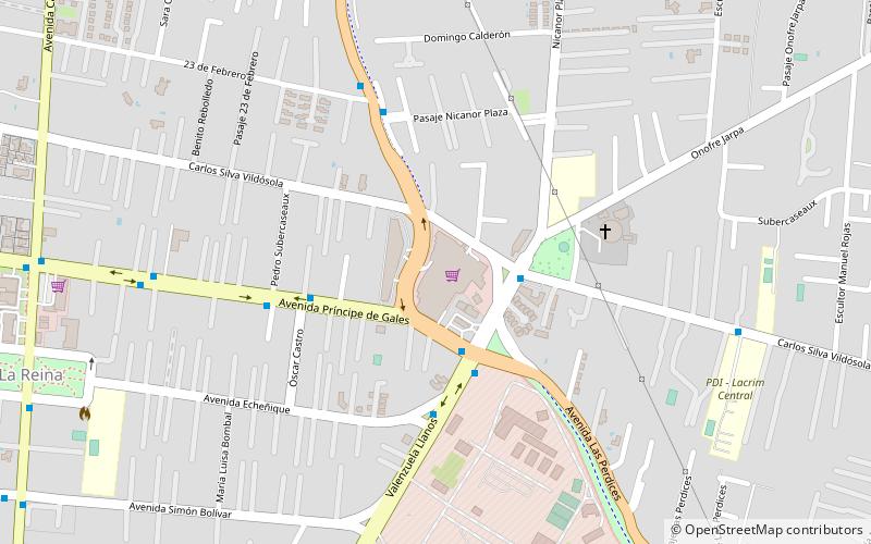 espacio urbano la reina santiago location map