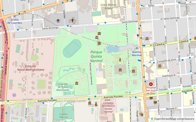 Parque Quinta Normal location map