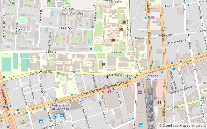 University of Santiago location map