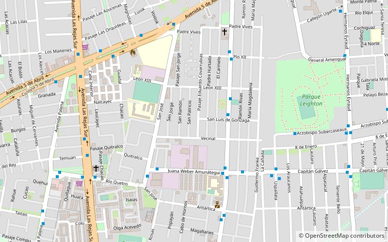 huechuraba santiago location map