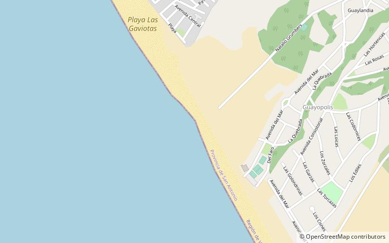 playa guaylandia isla negra location map