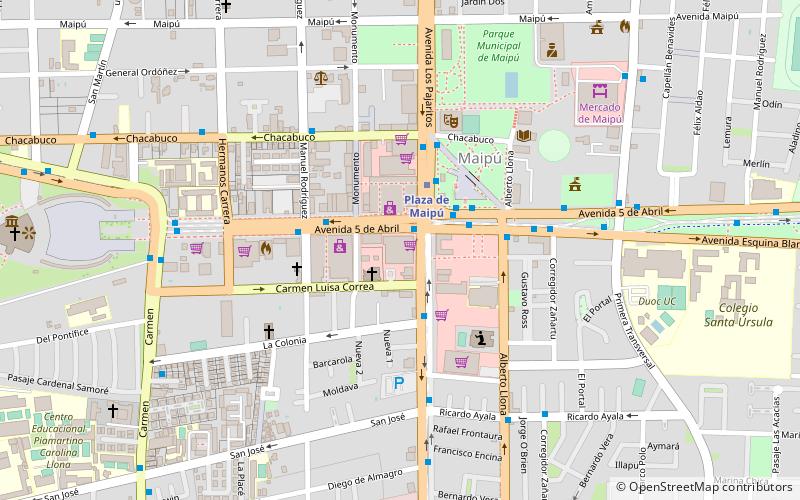 espacio urbano maipu santiago de chile location map