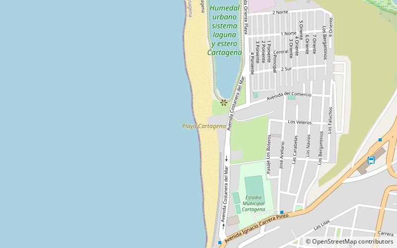 playa cartagena location map