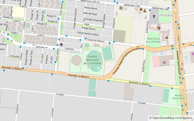 Estadio Municipal de Los Ángeles location map