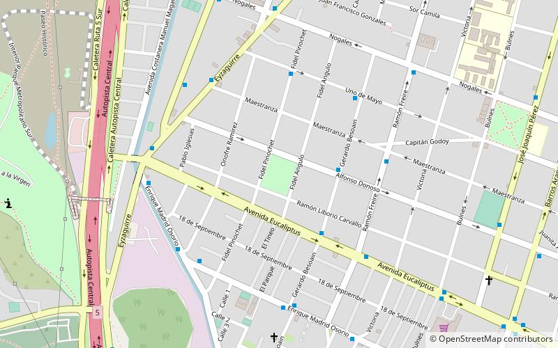 plaza pedro aguirre cerda san bernardo location map