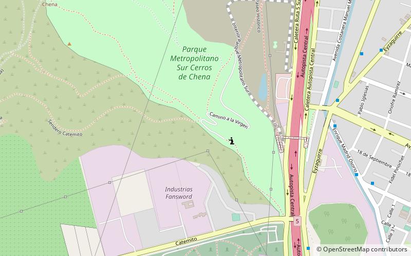 parque metropolitano sur san bernardo location map