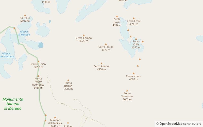 Cerro Arenas location map