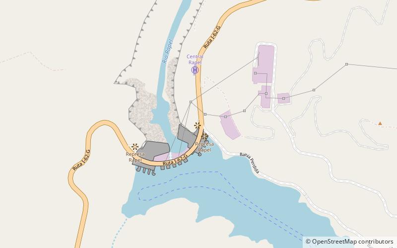 Central hidroeléctrica Rapel location map