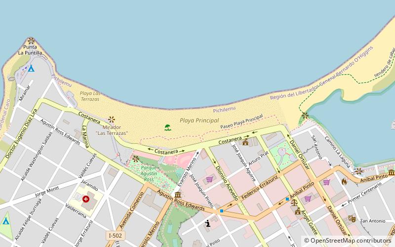 playa san antonio pichilemu location map