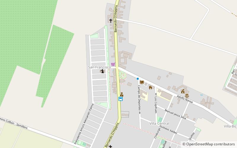 bernardo ohiggins colbun location map
