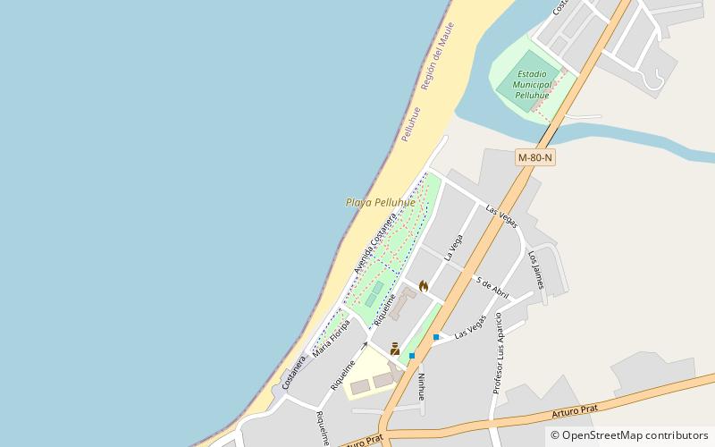 playa pelluhue location map