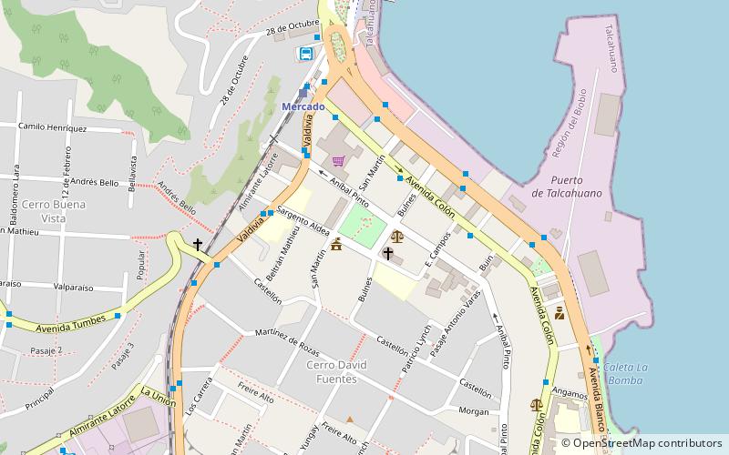 plaza de armas de talcahuano location map
