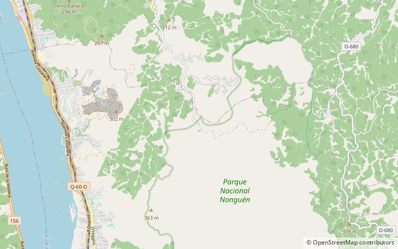 Reserva nacional Nonguén location map
