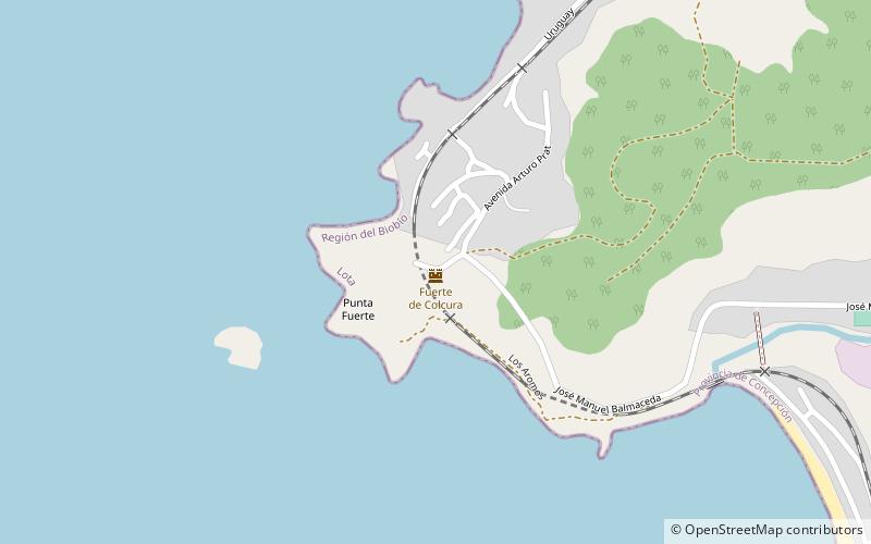 Fuerte de Colcura location map