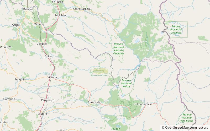 Malleco National Reserve location map