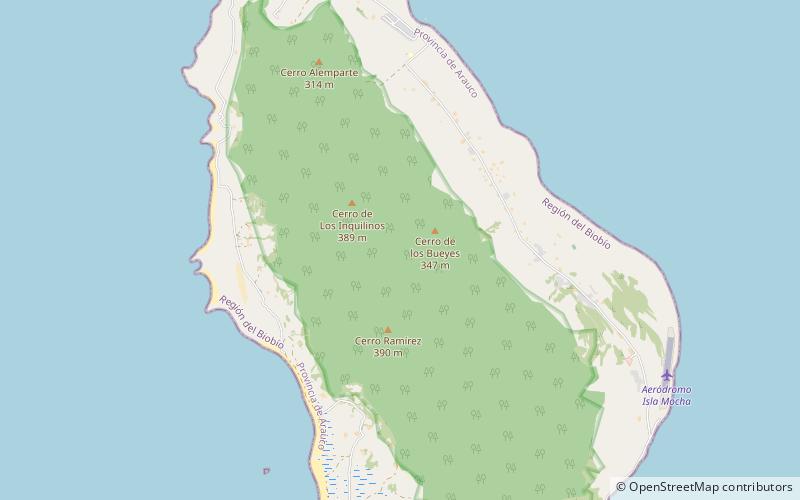 Reserva nacional Isla Mocha location map